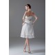 A-Line Strapless Satin Lace Sleeveless Short Wedding Dresses 2031549 A-Line Strapless Satin Lace Sleeveless Short Wedding Dresses 2031549