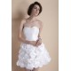 Short/Mini Strapless Handmade Flowers Reception Wedding Dresses 2031551 Short/Mini Strapless Handmade Flowers Reception Wedding Dresses 2031551