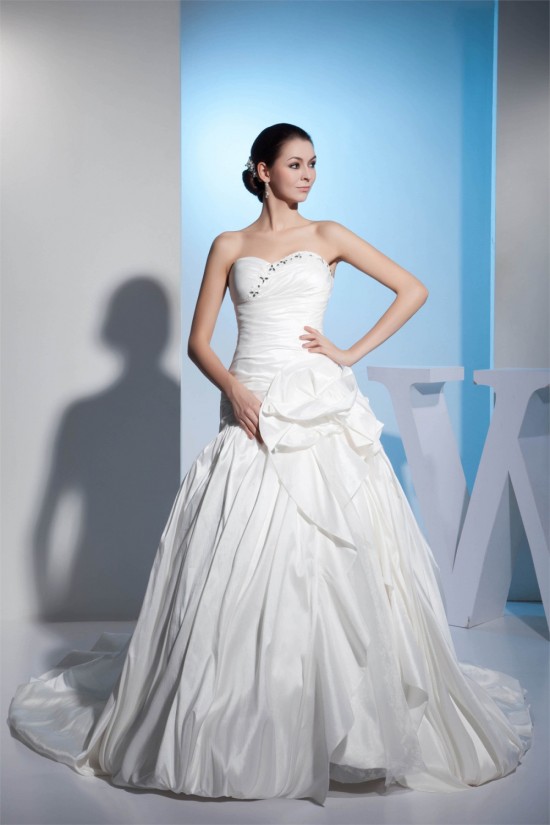 Great Sweetheart Satin Taffeta Netting A-Line Best Wedding Dresses 2030167 Great Sweetheart Satin Taffeta Netting A-Line Best Wedding Dresses 2030167