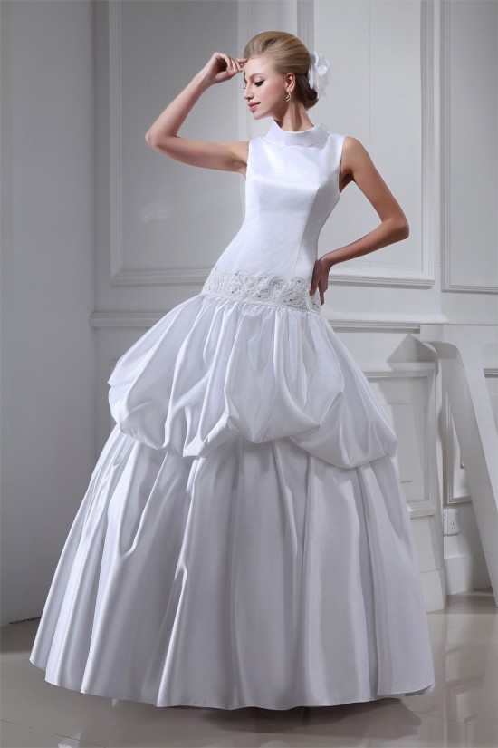 Ball Gown High-Neck Beaded Wedding Dresses 2030172