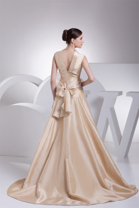 A-Line High-Neck Bows Wedding Dresses 2030173 A-Line High-Neck Bows Wedding Dresses 2030173