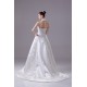 A-Line High-Neck Satin Lace Wedding Dresses 2030175 A-Line High-Neck Satin Lace Wedding Dresses 2030175