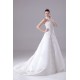 A-Line High-Neck Satin Lace Wedding Dresses 2030175 A-Line High-Neck Satin Lace Wedding Dresses 2030175