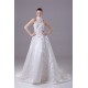 A-Line High-Neck Satin Lace Wedding Dresses 2030175 A-Line High-Neck Satin Lace Wedding Dresses 2030175
