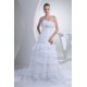 A-Line Chapel Train Strapless Wedding Dresses 2030181