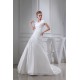 A-Line Square Lace Taffeta Short Sleeve New Arrival Wedding Dresses 2030189