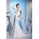 Trumpet/Mermaid Silk like Satin V-Neck Sweet Wedding Dresses 2030196 Trumpet/Mermaid Silk like Satin V-Neck Sweet Wedding Dresses 2030196