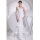 Mermaid/Trumpet Satin Organza One-Shoulder Lace Wedding Dresses 2030205 Mermaid/Trumpet Satin Organza One-Shoulder Lace Wedding Dresses 2030205