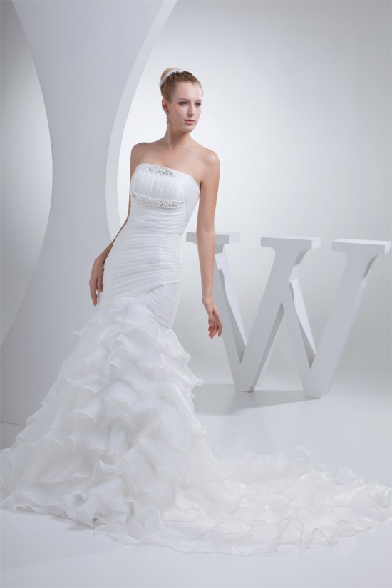 Mermaid/Trumpet Strapless New Arrival Wedding Dresses 2030214 Mermaid/Trumpet Strapless New Arrival Wedding Dresses 2030214