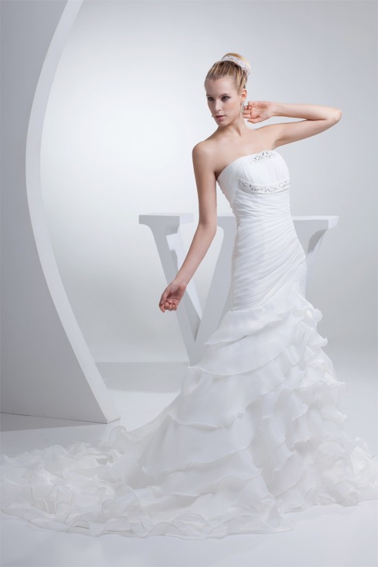 Mermaid/Trumpet Strapless New Arrival Wedding Dresses 2030214 Mermaid/Trumpet Strapless New Arrival Wedding Dresses 2030214