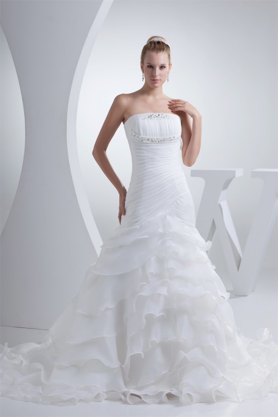 Mermaid/Trumpet Strapless New Arrival Wedding Dresses 2030214 Mermaid/Trumpet Strapless New Arrival Wedding Dresses 2030214