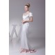 Sheath/Column V-Neck Short Sleeve Sweet Wedding Dresses 2030219
