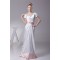 Sheath/Column V-Neck Short Sleeve Sweet Wedding Dresses 2030219