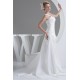 A-Line V-Neck Beaded Taffeta Sleeveless New Arrival Wedding Dresses 2030220