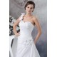 A-Line One-Shoulder Satin Sleeveless Sweetheart Wedding Dresses 2030227 A-Line One-Shoulder Satin Sleeveless Sweetheart Wedding Dresses 2030227