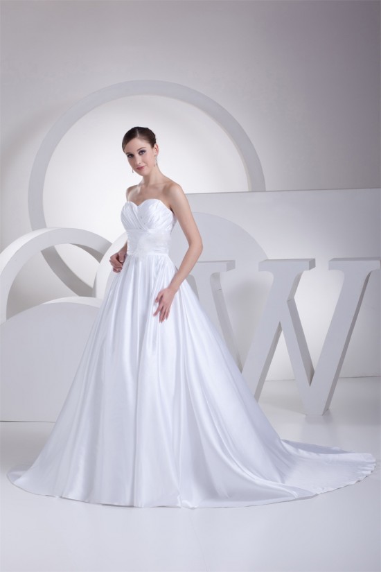 A-Line Sweetheart Sleeveless Wedding Dresses 2030233