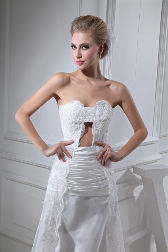 Sheath/Column Lace Organza Soft Sweetheart Wedding Dresses 2030250 Sheath/Column Lace Organza Soft Sweetheart Wedding Dresses 2030250