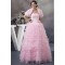 Princess Sleeveless Strapless Beading Floor-Length Wedding Dresses 2030257