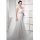Mermaid/Trumpet Satin Fine Netting Straps Wedding Dresses 2030271