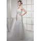 Mermaid/Trumpet Satin Fine Netting Straps Wedding Dresses 2030271