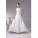 Satin Lace Fine Netting A-Line Scoop Sleeveless Best Wedding Dresses 2030272 Satin Lace Fine Netting A-Line Scoop Sleeveless Best Wedding Dresses 2030272