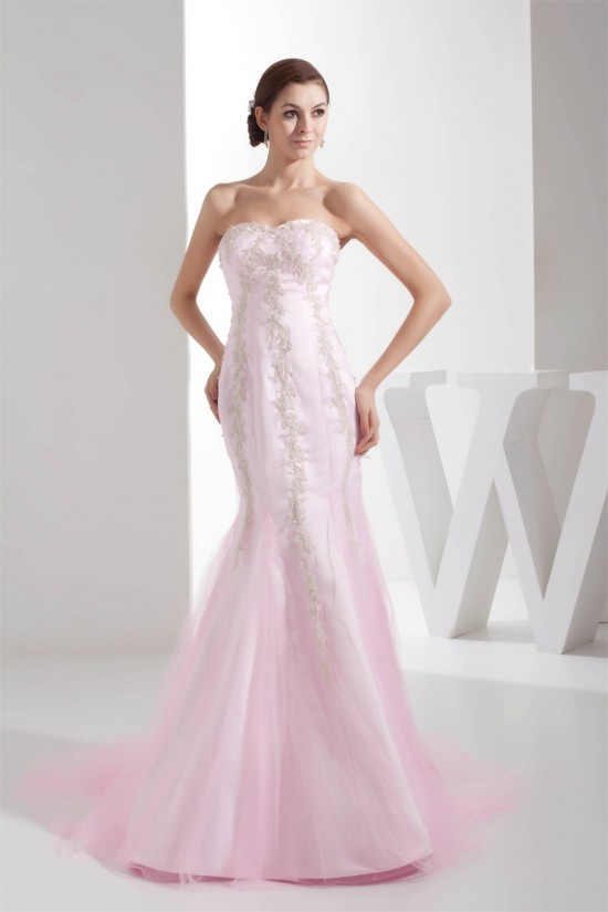 Trumpet/Mermaid Satin Lace Fine Netting Beading Wedding Dresses 2030273 Trumpet/Mermaid Satin Lace Fine Netting Beading Wedding Dresses 2030273