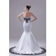 Mermaid/Trumpet Satin Lace Black White Wedding Dresses with A Lace Jacket 2030275 Mermaid/Trumpet Satin Lace Black White Wedding Dresses with A Lace Jacket 2030275