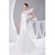 Mermaid/Trumpet Satin Netting Lace One-Shoulder Wedding Dresses 2030286 Mermaid/Trumpet Satin Netting Lace One-Shoulder Wedding Dresses 2030286