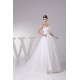 Satin Organza Sleeveless A-Line Sweetheart New Arrival Lace Wedding Dresses 2030294