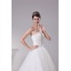 Satin Organza Sleeveless A-Line Sweetheart New Arrival Lace Wedding Dresses 2030294