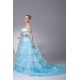 A-Line Strapless Beaded Lace Wedding Dresses with Color 2030295