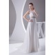 Satin Ruffled Netting Sheath/Column Sleeveless Most Beautiful Wedding Dresses 2030302