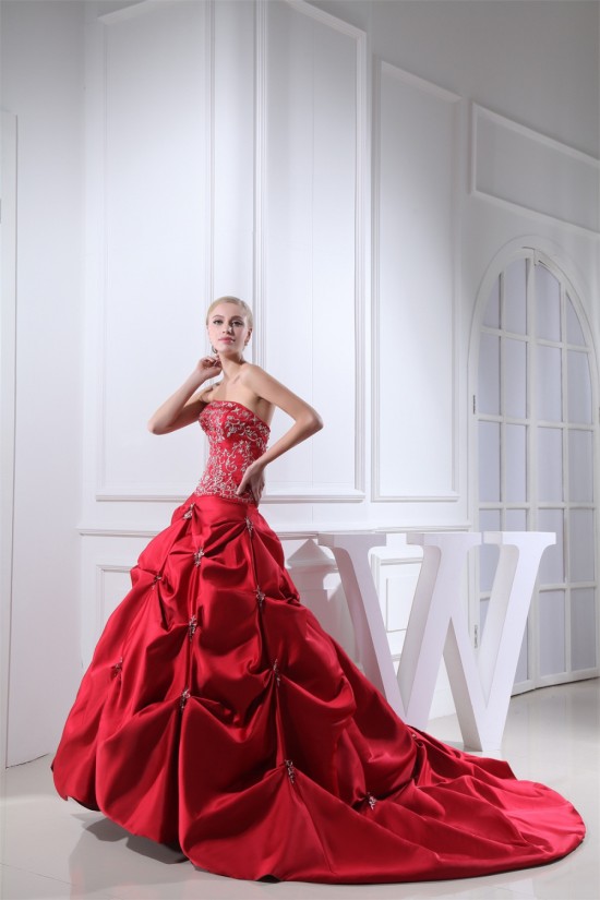 A-Line Satin Taffeta Princess Square Sleeveless Wedding Dresses 2030307 A-Line Satin Taffeta Princess Square Sleeveless Wedding Dresses 2030307