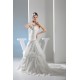 A-Line Satin Taffeta Sleeveless Strapless Wedding Dresses 2030308