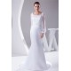 Mermaid/Trumpet Chiffon Satin Long Sleeve Scoop Wedding Dresses 2030313 Mermaid/Trumpet Chiffon Satin Long Sleeve Scoop Wedding Dresses 2030313