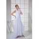 Sheath/Column Sleeveless Chiffon Scoop Wedding Dresses 2030316