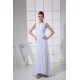 Sheath/Column Sleeveless Chiffon Scoop Wedding Dresses 2030316