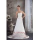 A-Line Satin Silk like Satin Sleeveless Wedding Dresses with Color 2030326 A-Line Satin Silk like Satin Sleeveless Wedding Dresses with Color 2030326