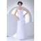 Trumpet/Mermaid Silk like Satin Netting Square Wedding Dresses 2030327