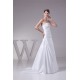 A-Line Strapless Sleeveless Satin Lace Wedding Dresses 2030338
