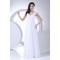 Sheath/Column New Arrival Chiffon Lace Beaded Wedding Dresses 2030344