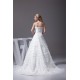 A-Line Satin Organza Sleeveless Strapless Wedding Dresses 2030349