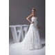 A-Line Satin Organza Sleeveless Strapless Wedding Dresses 2030349