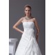 A-Line Satin Organza Sleeveless Strapless Wedding Dresses 2030349