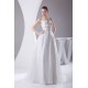 Sleeveless A-Line Satin Organza Strapless Sweet Wedding Dresses 2030351
