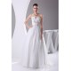 Sleeveless A-Line Satin Organza Strapless Sweet Wedding Dresses 2030351