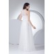 A-Line One-Shoulder Satin Silk like Satin Fine Netting Wedding Dresses 2030352