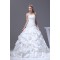 A-Line Strapless Satin Taffeta Sweet Wedding Dresses 2030355