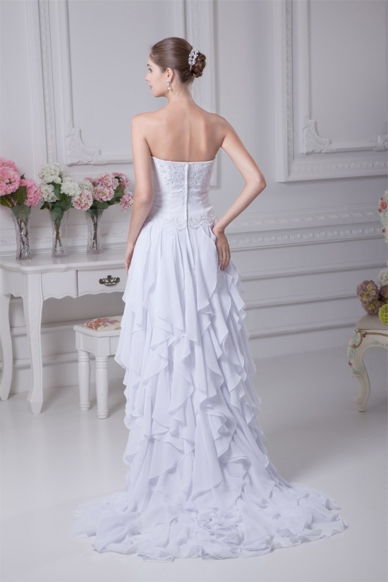 Sleeveless A-Line Sweetheart Chiffon Silk like Satin Wedding Dresses 2030356 Sleeveless A-Line Sweetheart Chiffon Silk like Satin Wedding Dresses 2030356