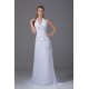 Sleeveless Chiffon Silk like Satin Halter Reception Wedding Dresses 2030362 Sleeveless Chiffon Silk like Satin Halter Reception Wedding Dresses 2030362